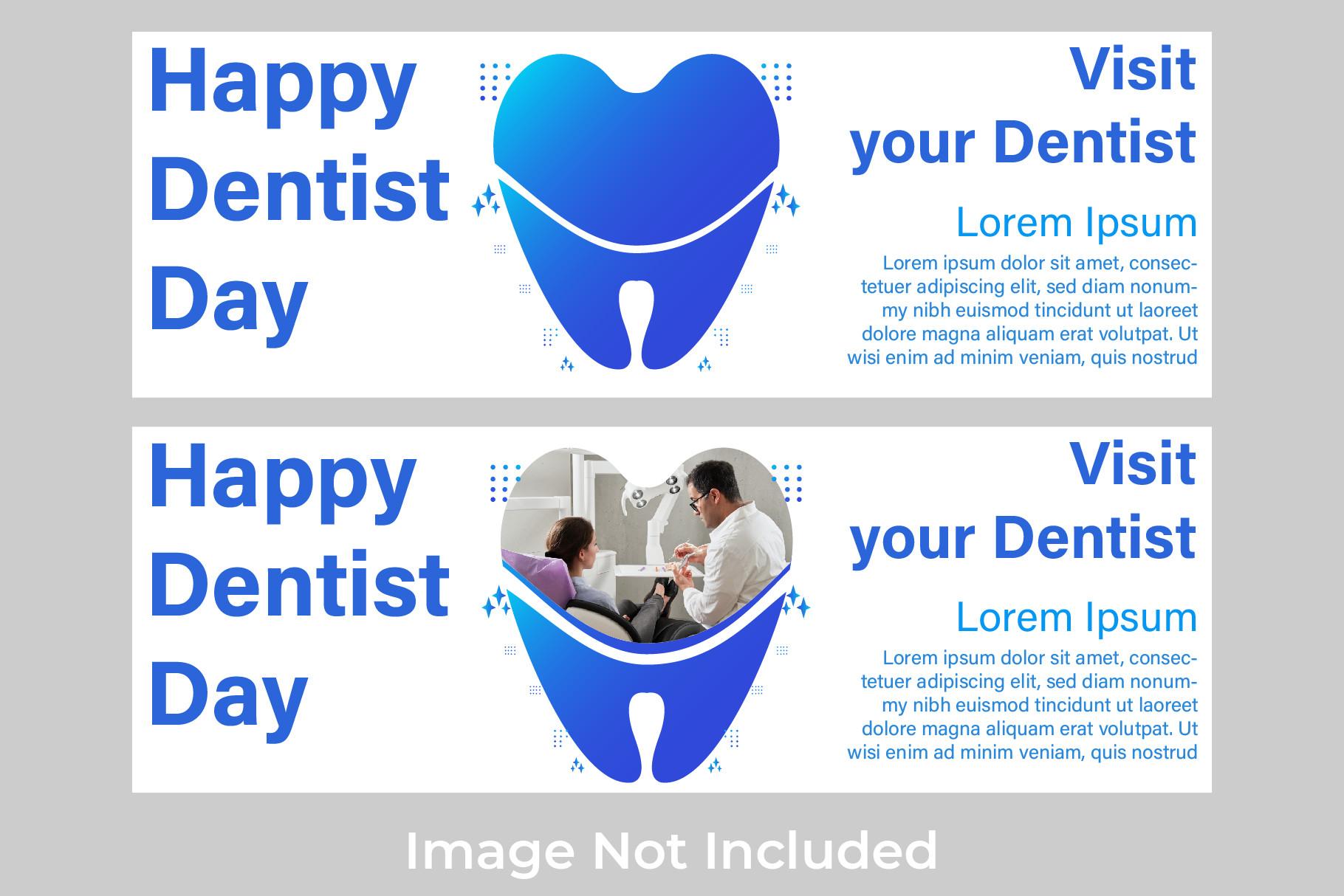 National Dentist Day  Banner Template