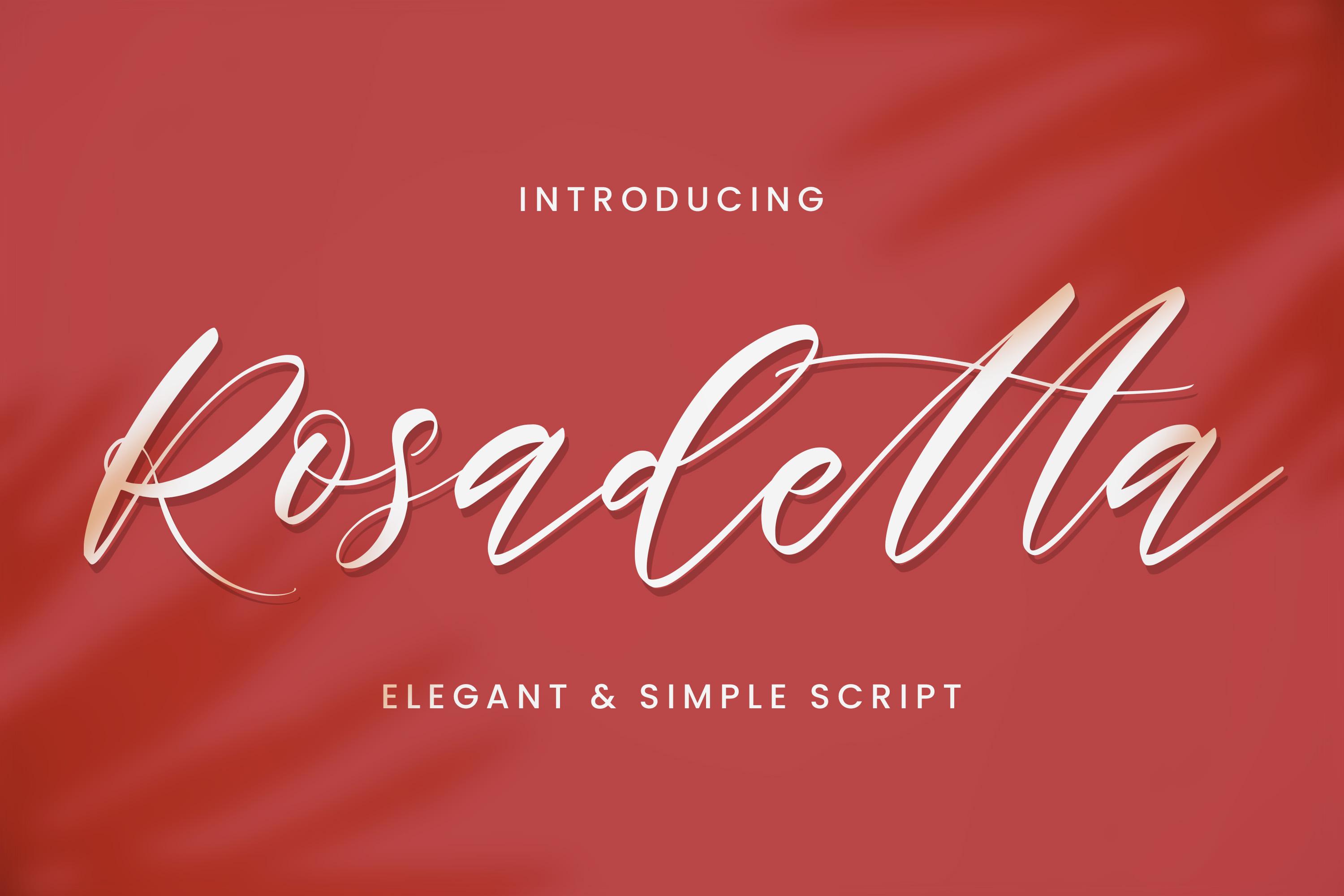 Rosadetta Font