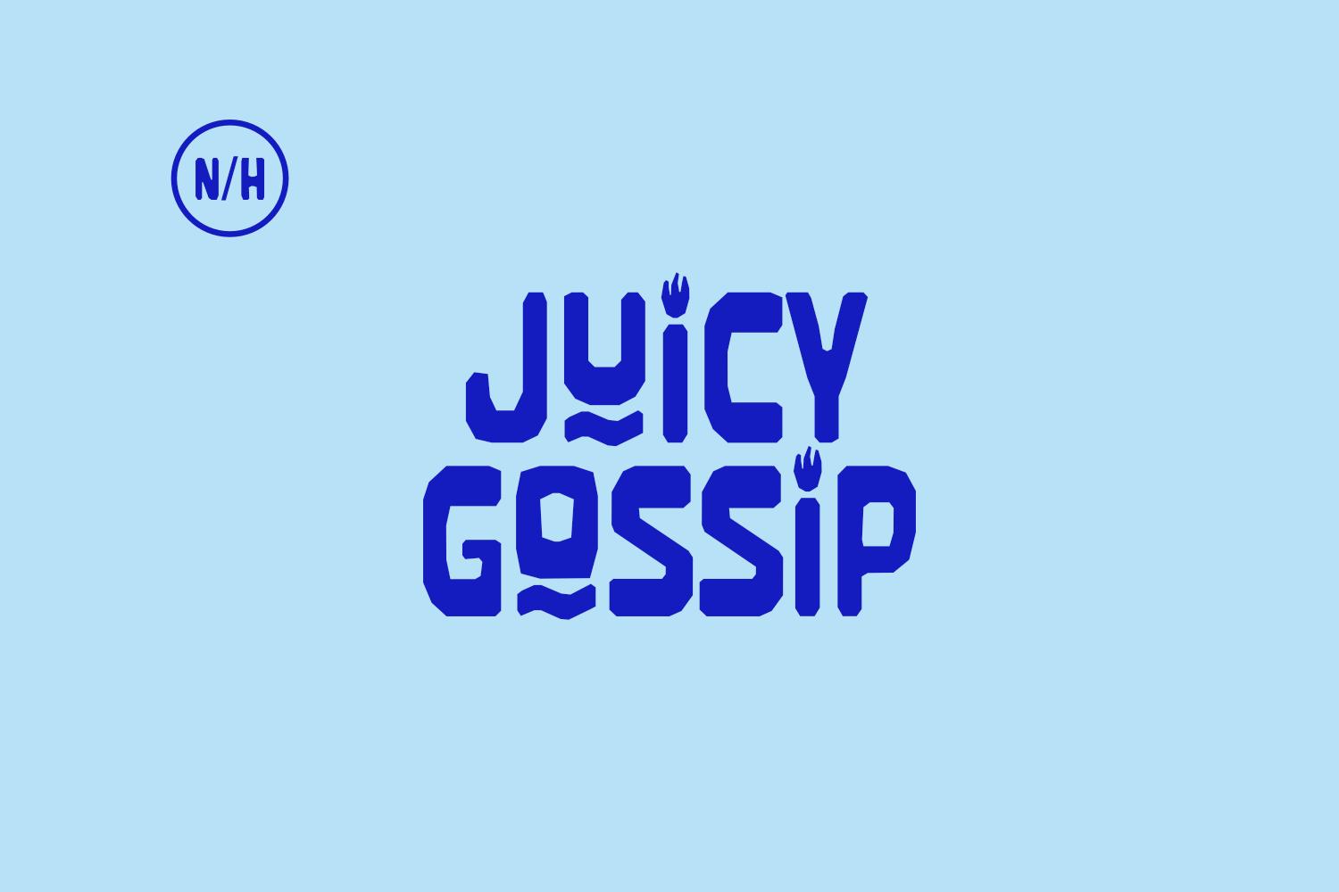 Juicy Gossip Font