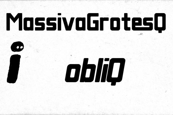 Massiva Grotesq Obliq Font