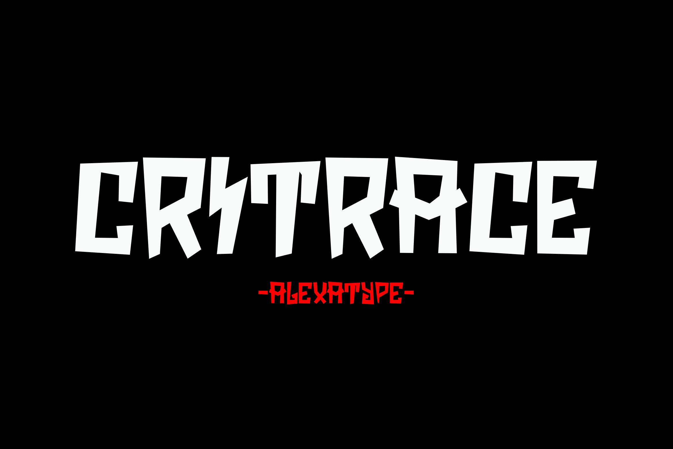 Crit Race Font
