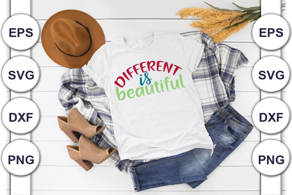 Autism Svg Design, Different is