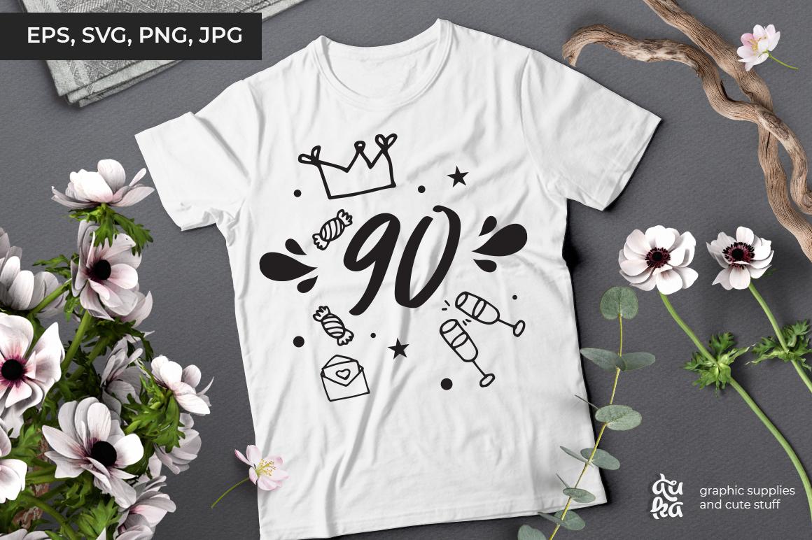 90 | Birthday SVG