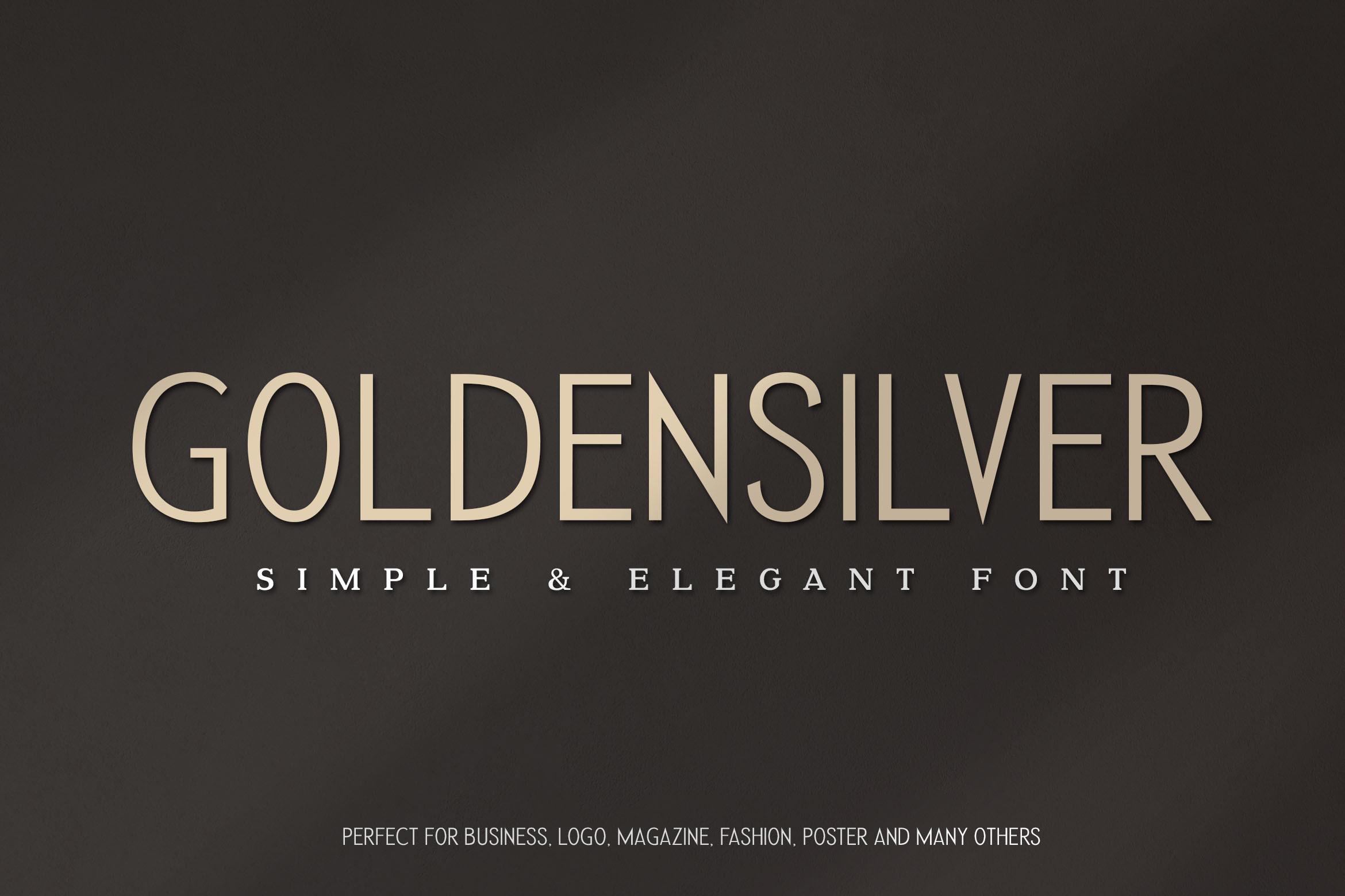 Golden Silver Font