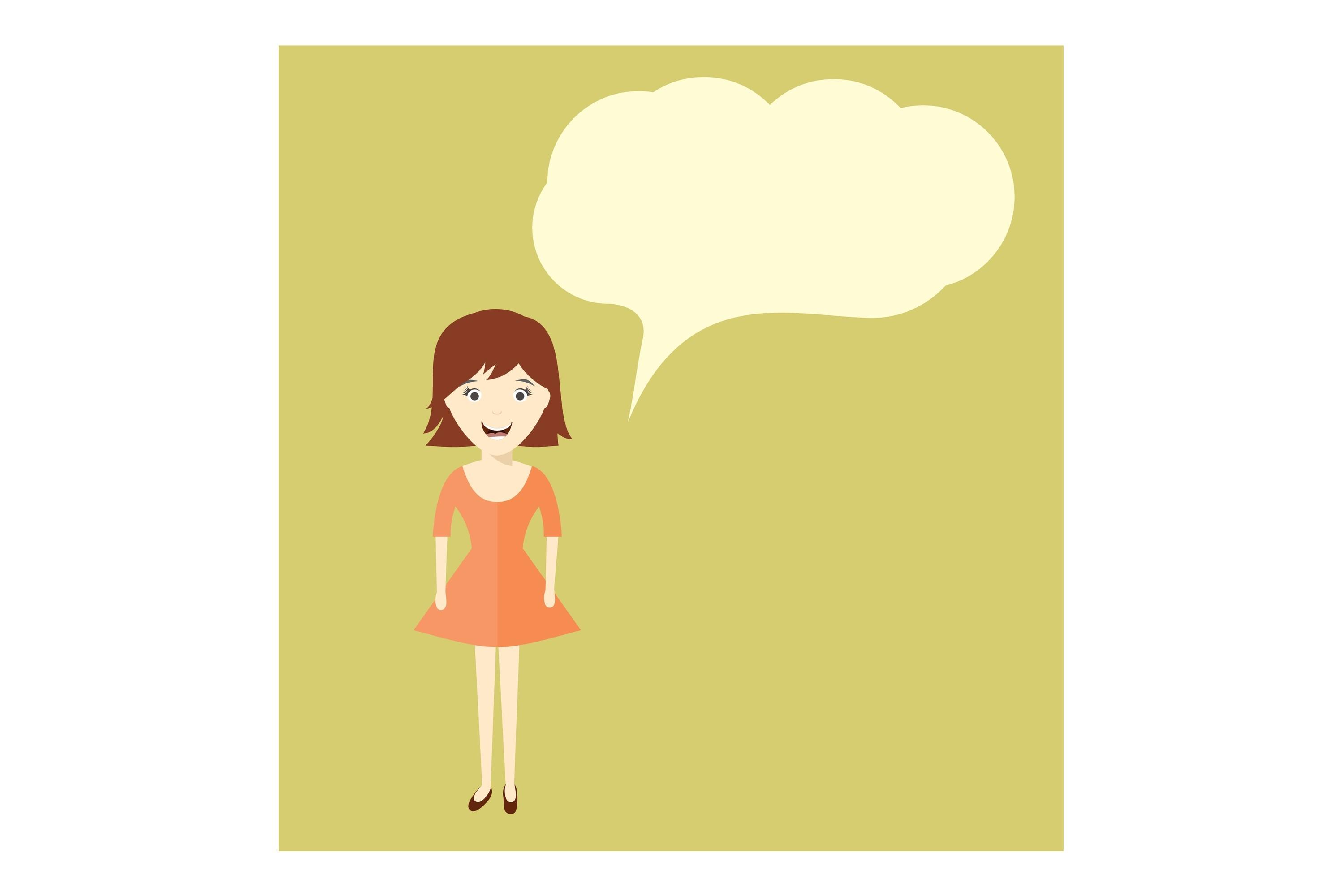 Cute Girl Vector Illustration
