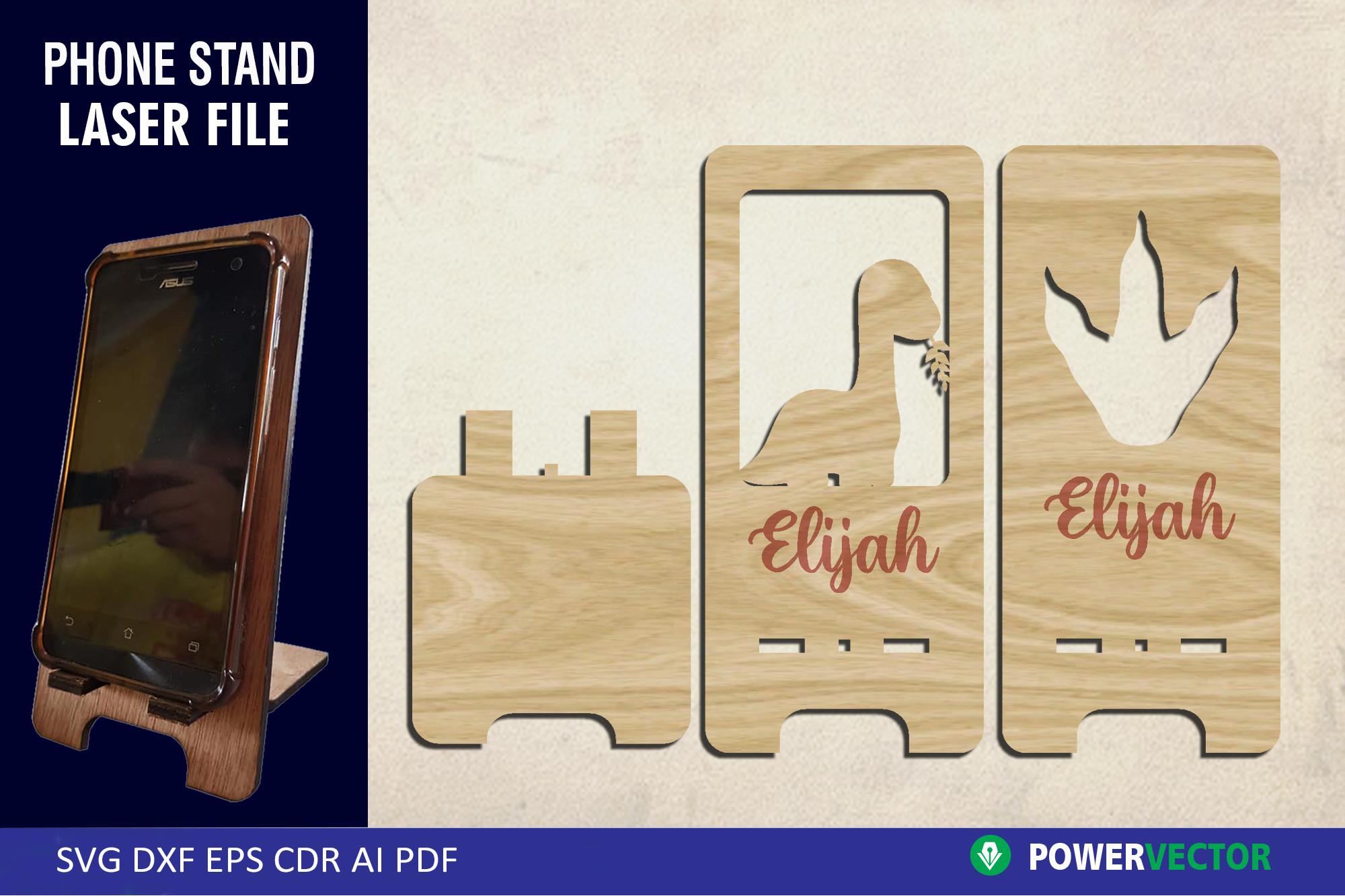 Phone Stand SVG, Laser Cut Pattern