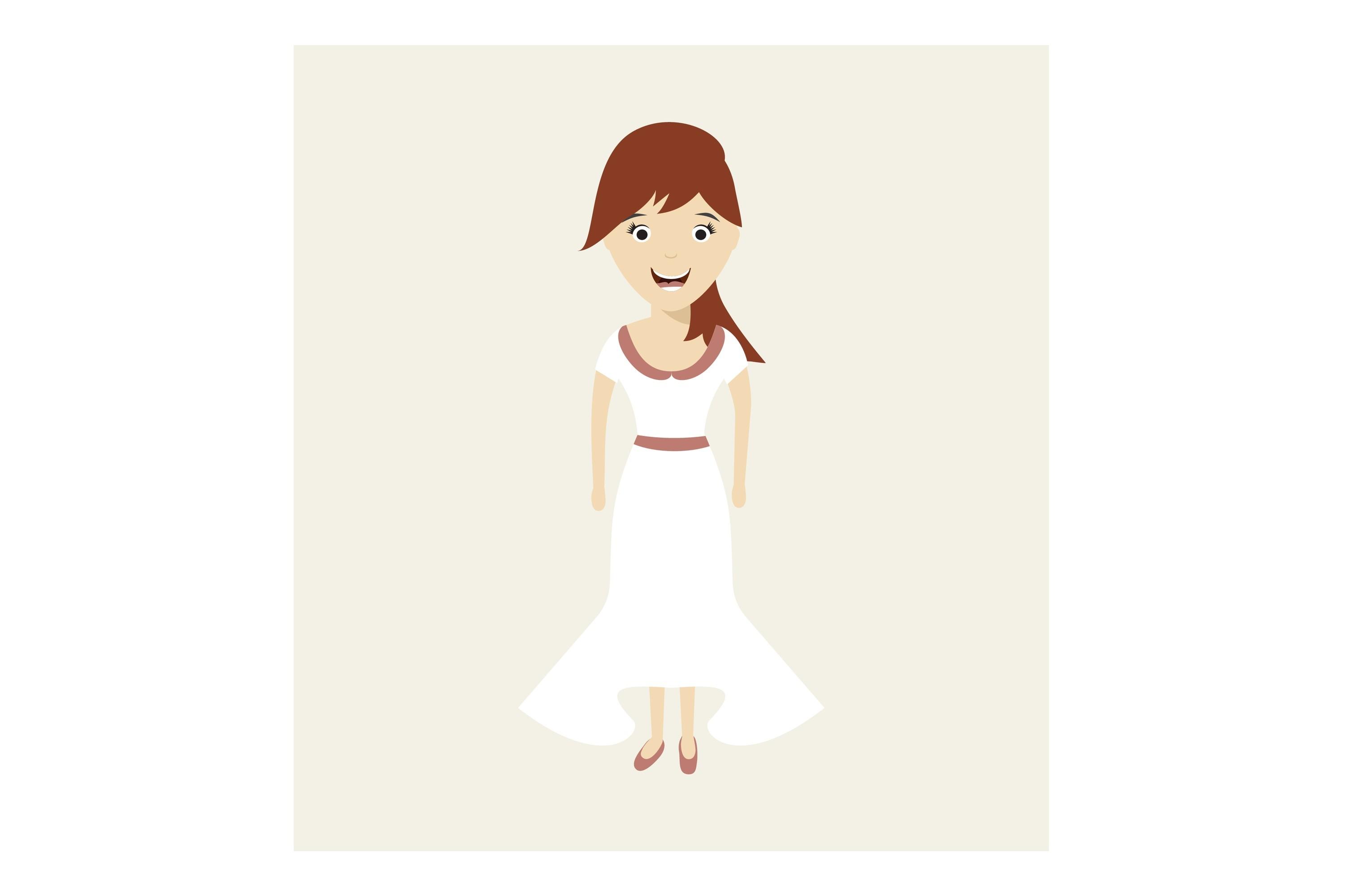 Bride Cartoon Vector Illustration