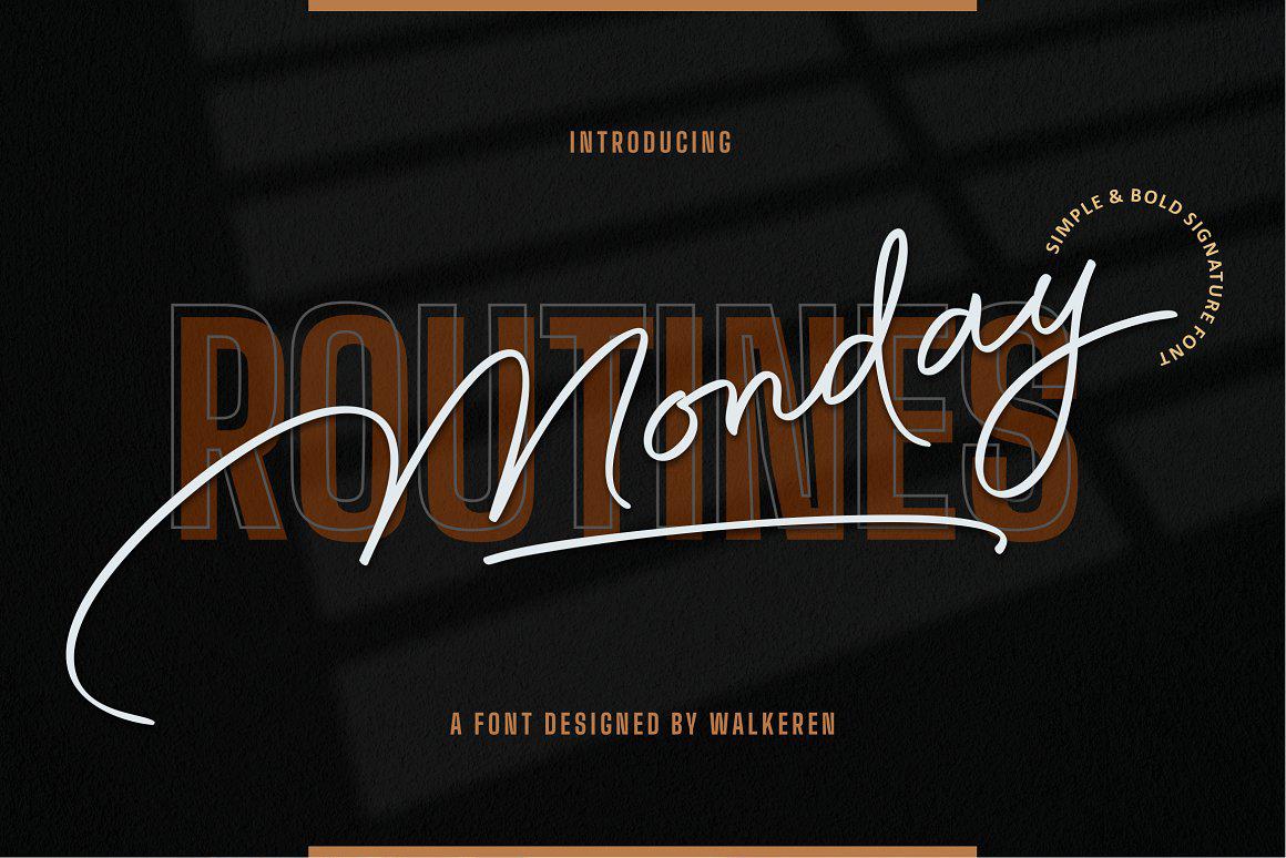 Monday Routines Font