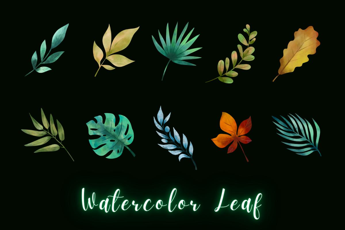 Watercolor Floral Clipart Illustration