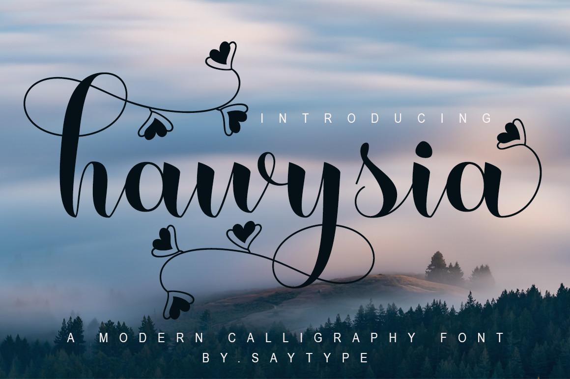 Hawysia Font