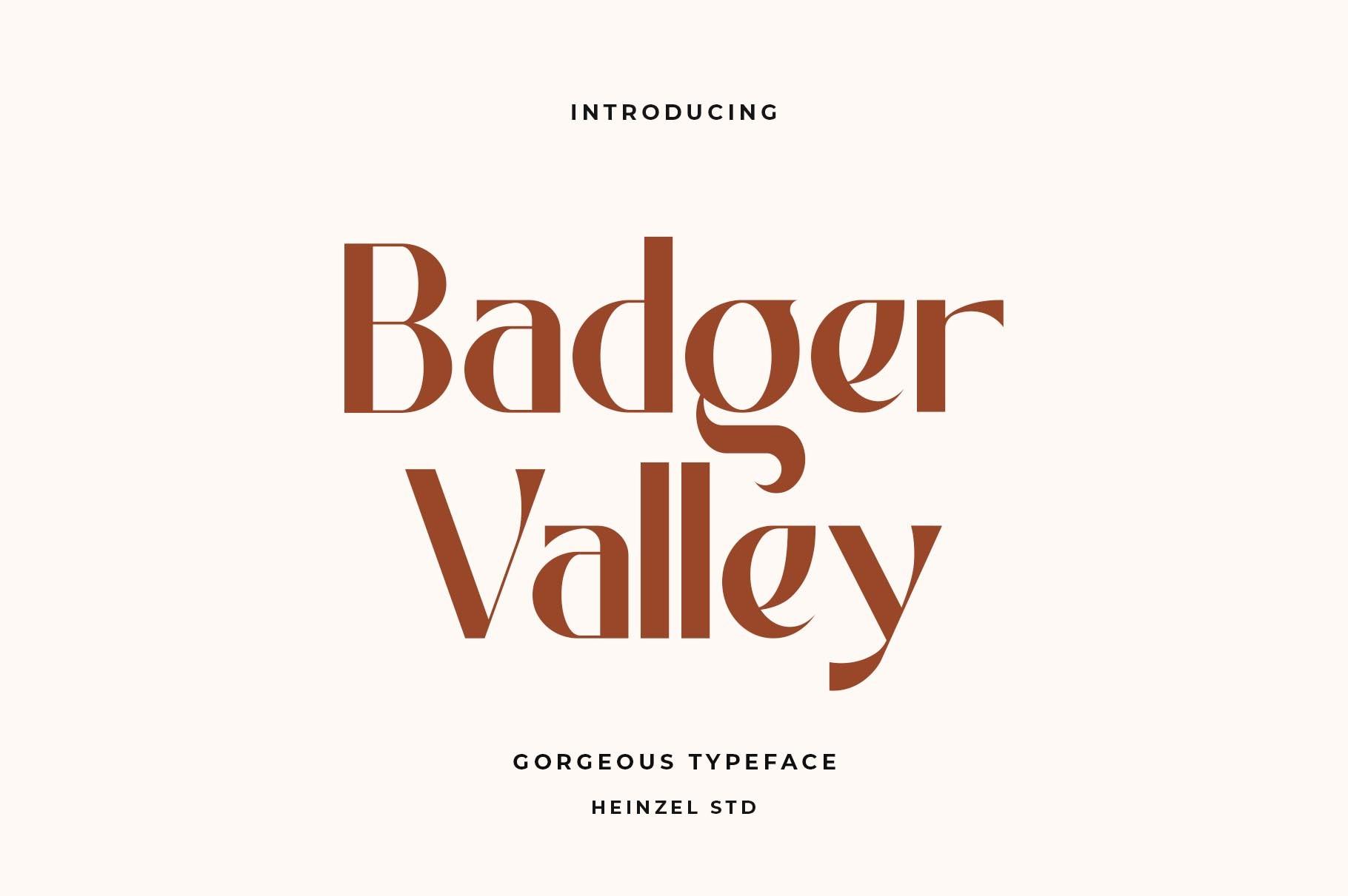 Badger Valley Font
