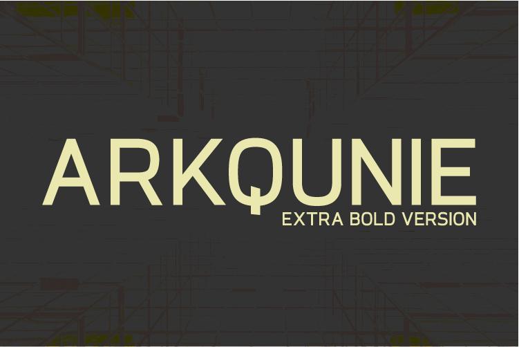 Arkqunie Extra Bold Font