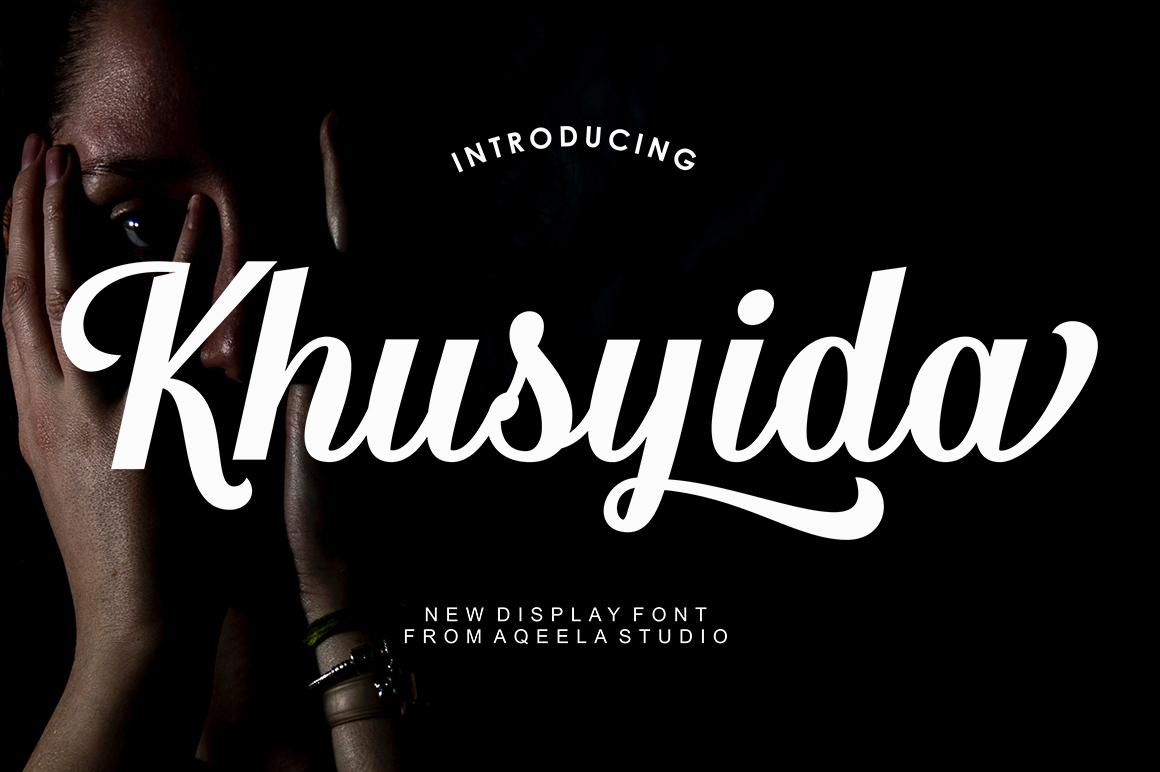 Khusyida Script Font