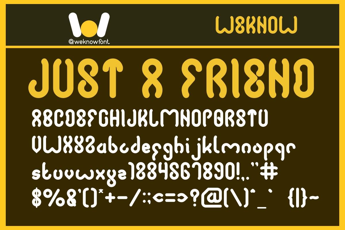 Just a Friend Font