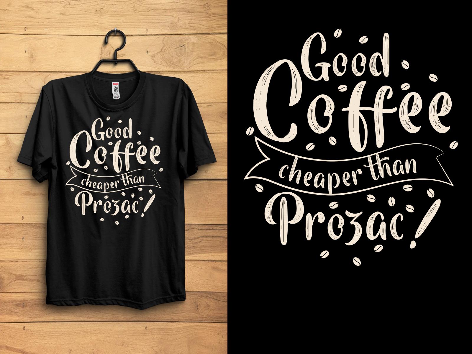 Coffee Typography T-shirt Design
