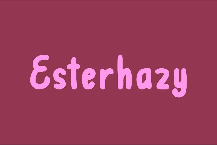 Esterhazy Font