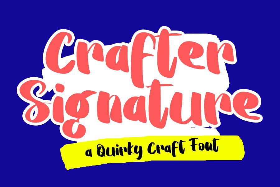 Crafter Signature Font