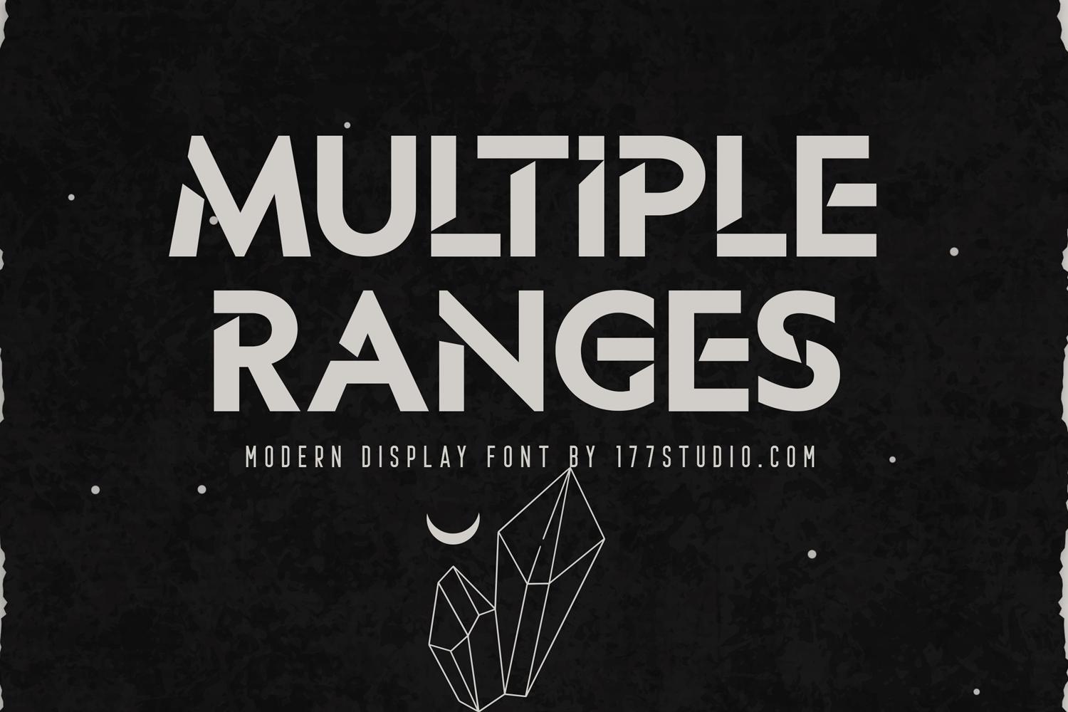 Multiple Ranges Font
