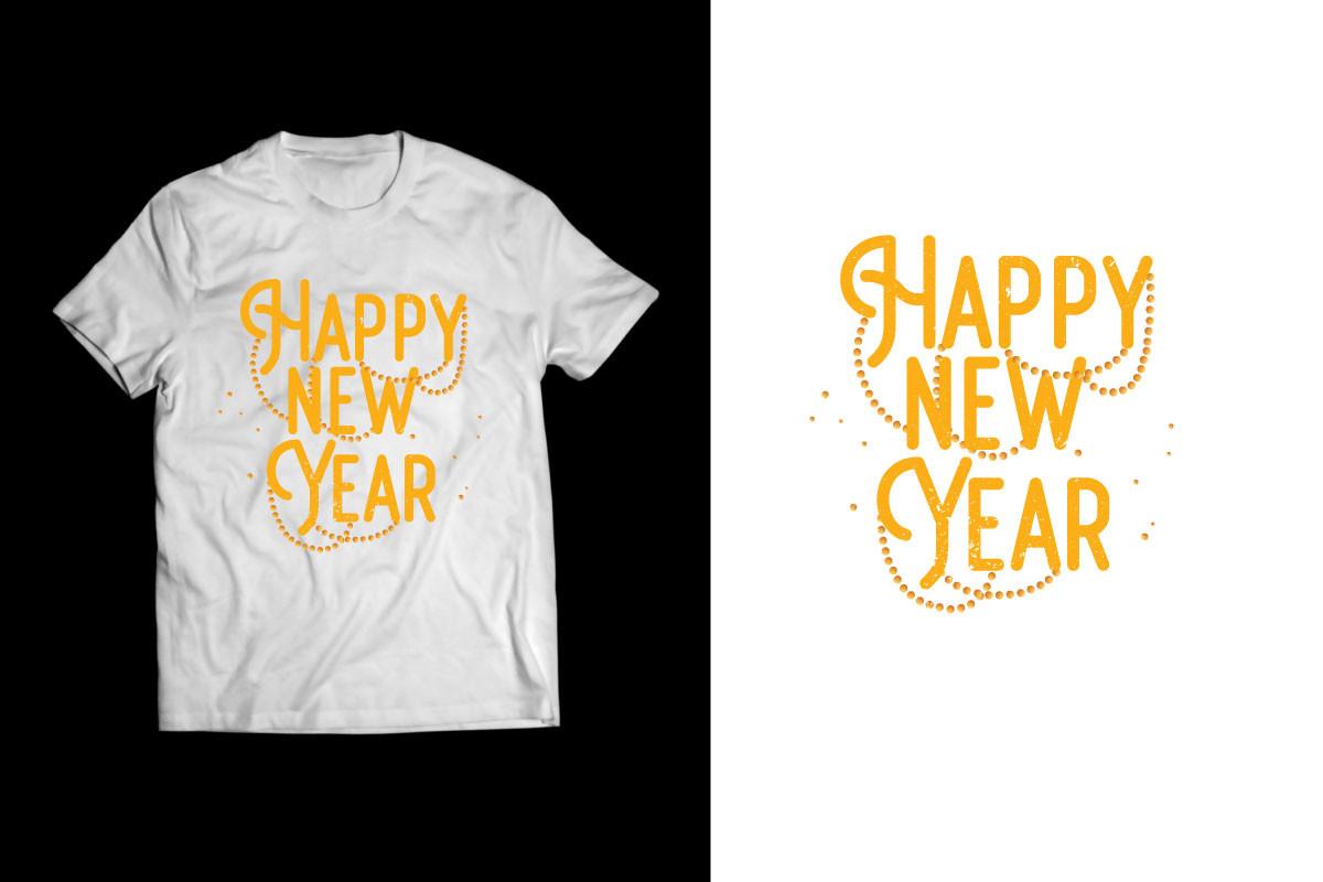 HAPPY NEW YEAR T-SHIRT DESIGN