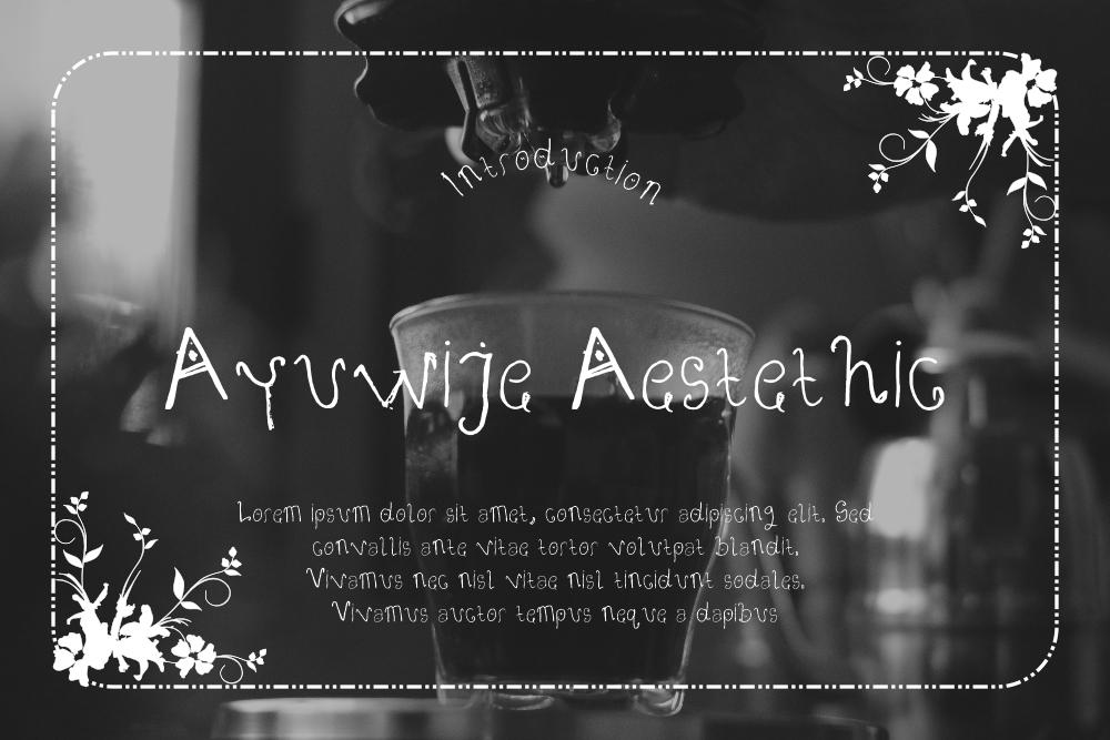 Ayuwije Aestethic Font