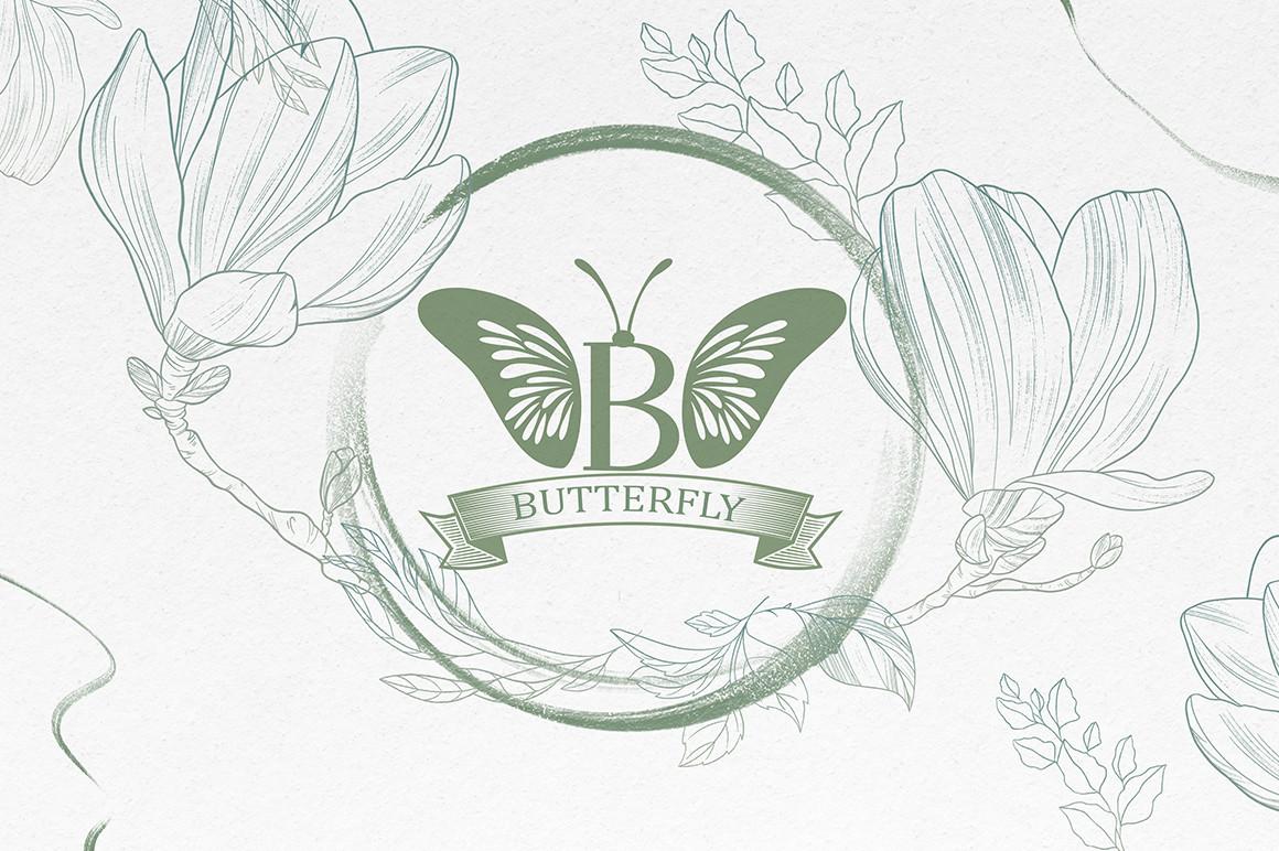 Butterfly Monogram Font