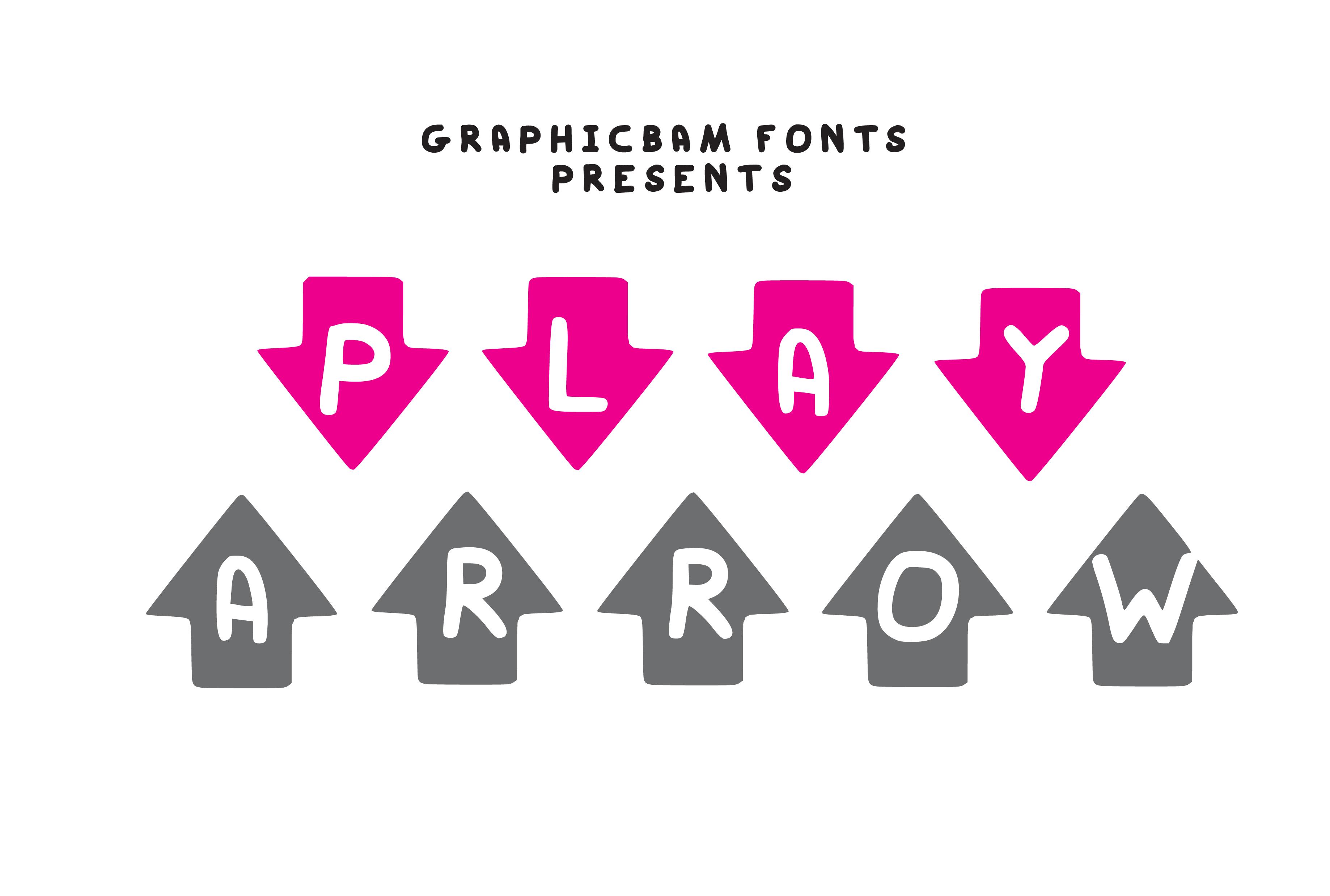 Play Arrow Font