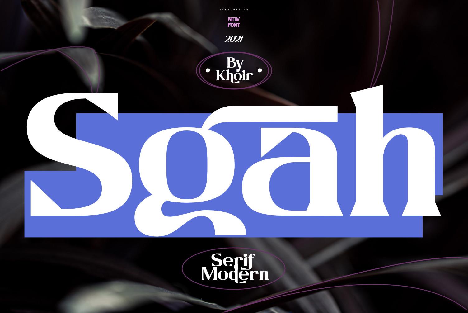 Sgah Font