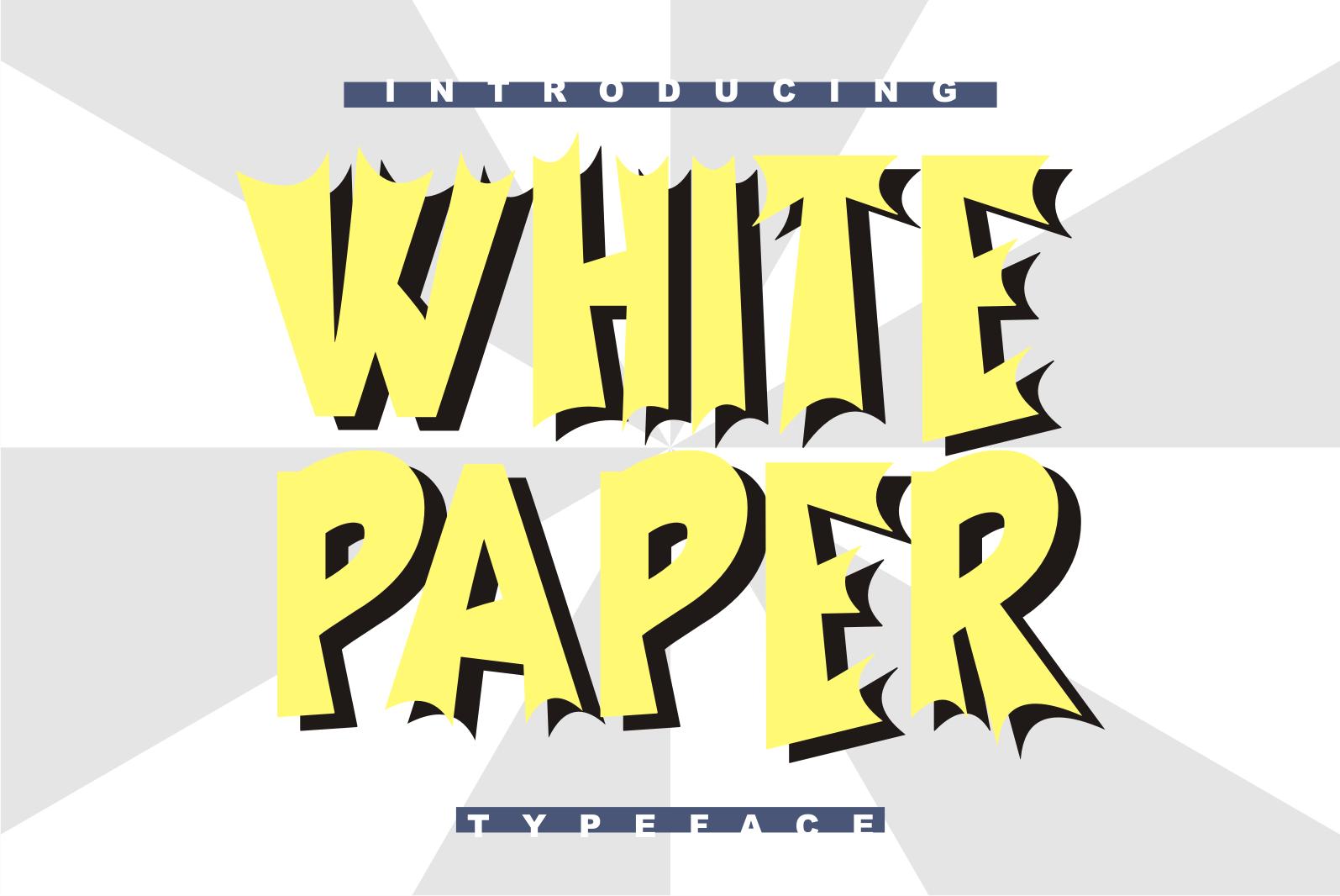 White Paper Font