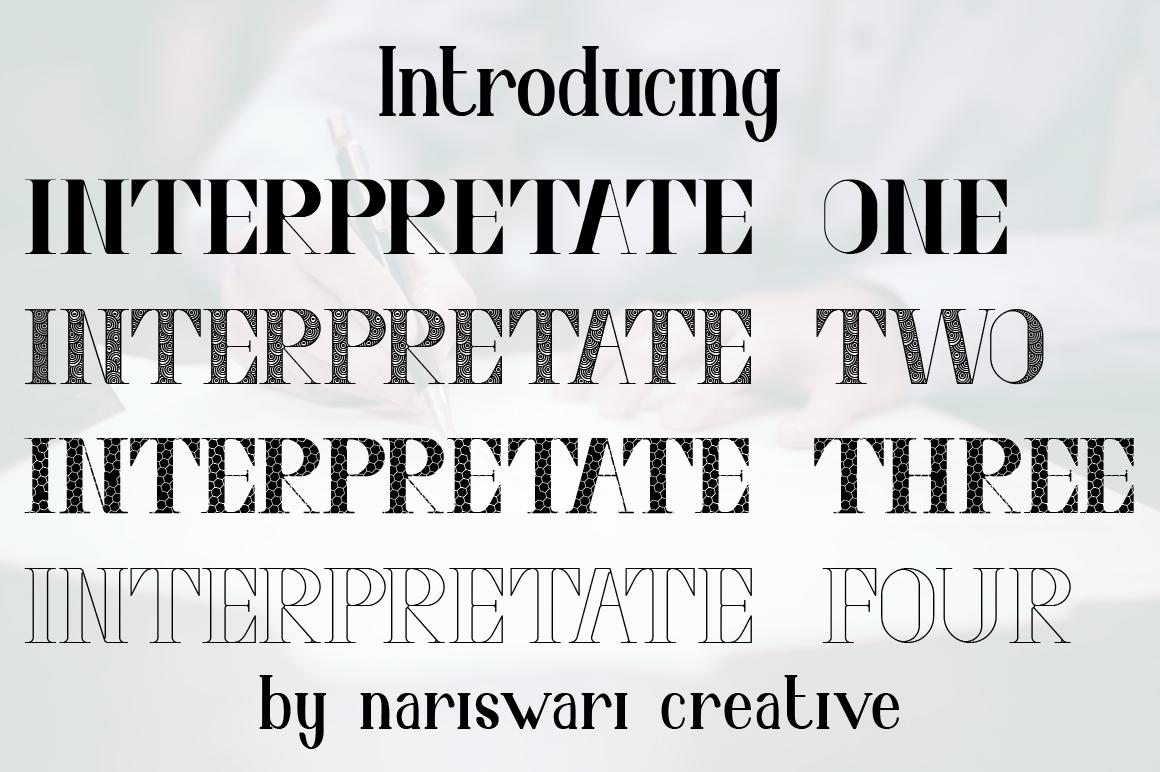 Interpretate Font