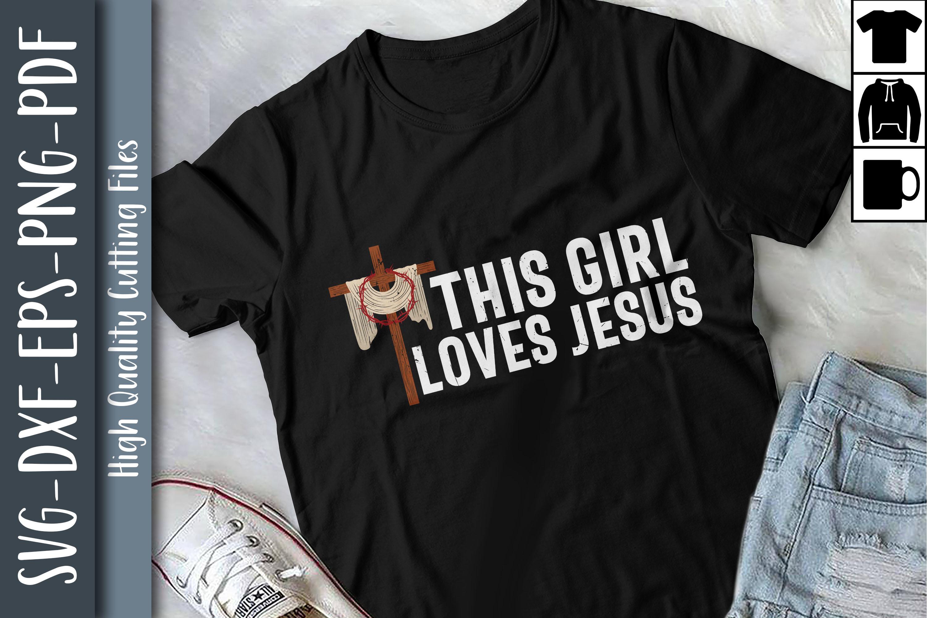 Christian Cross This Girl Loves Jesus