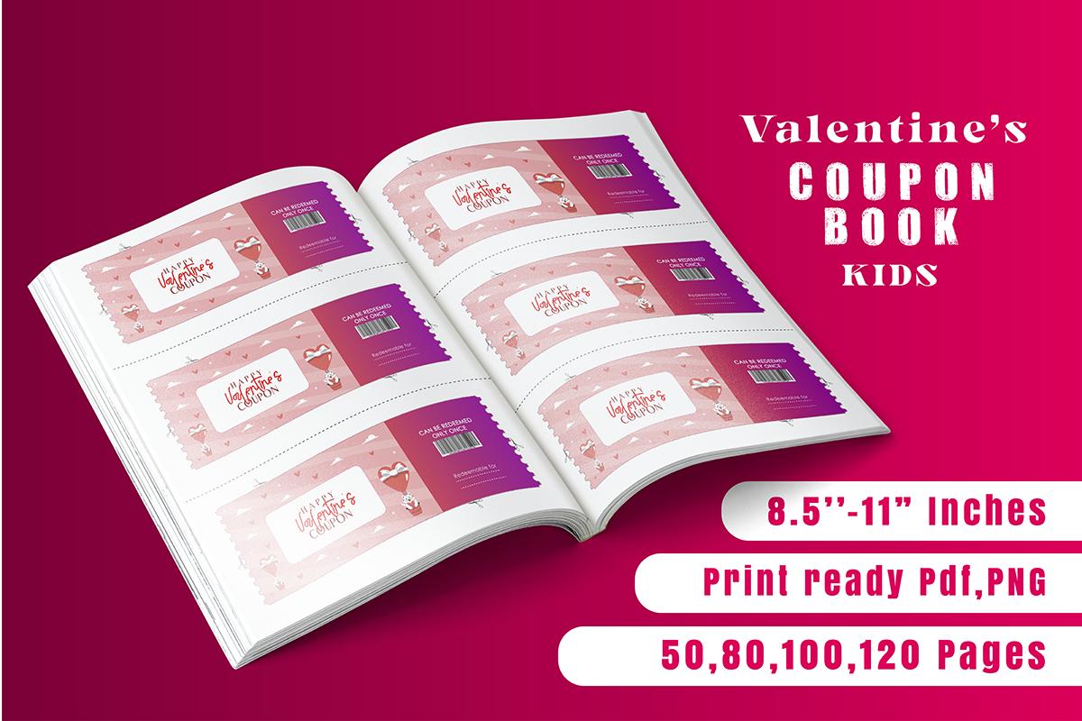 Valentine's Coupon Book Interior- Kids