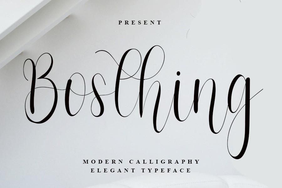 Bosthing Font