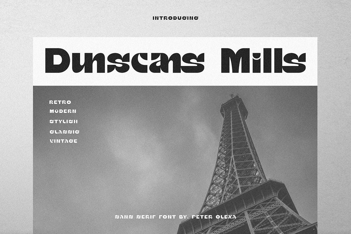 Dunscans Mills Font