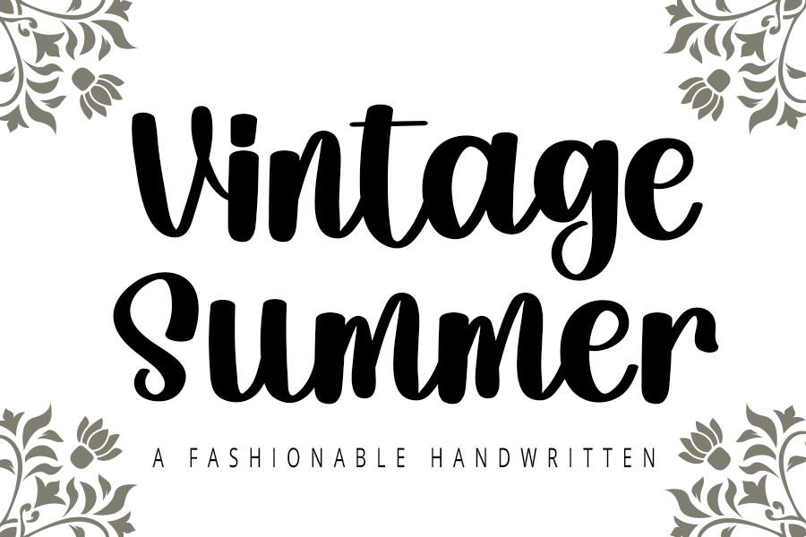 Vintage Summer Font