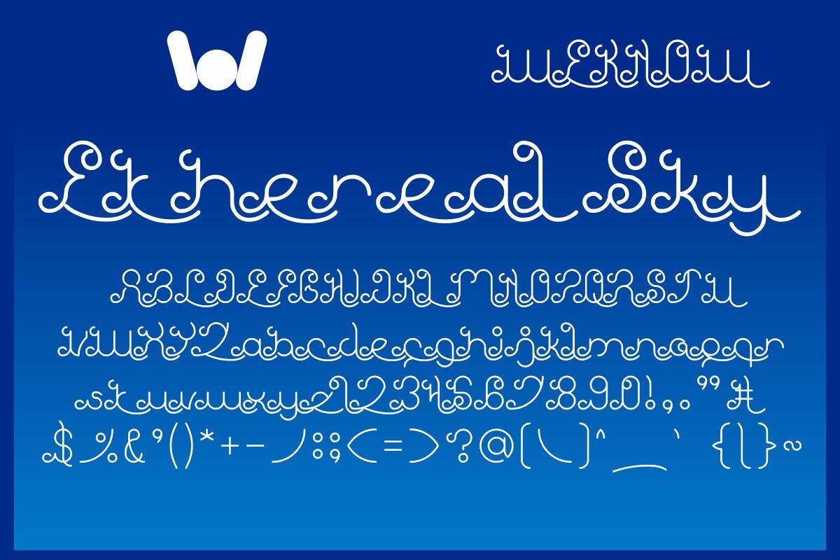 Ethereal Sky Font