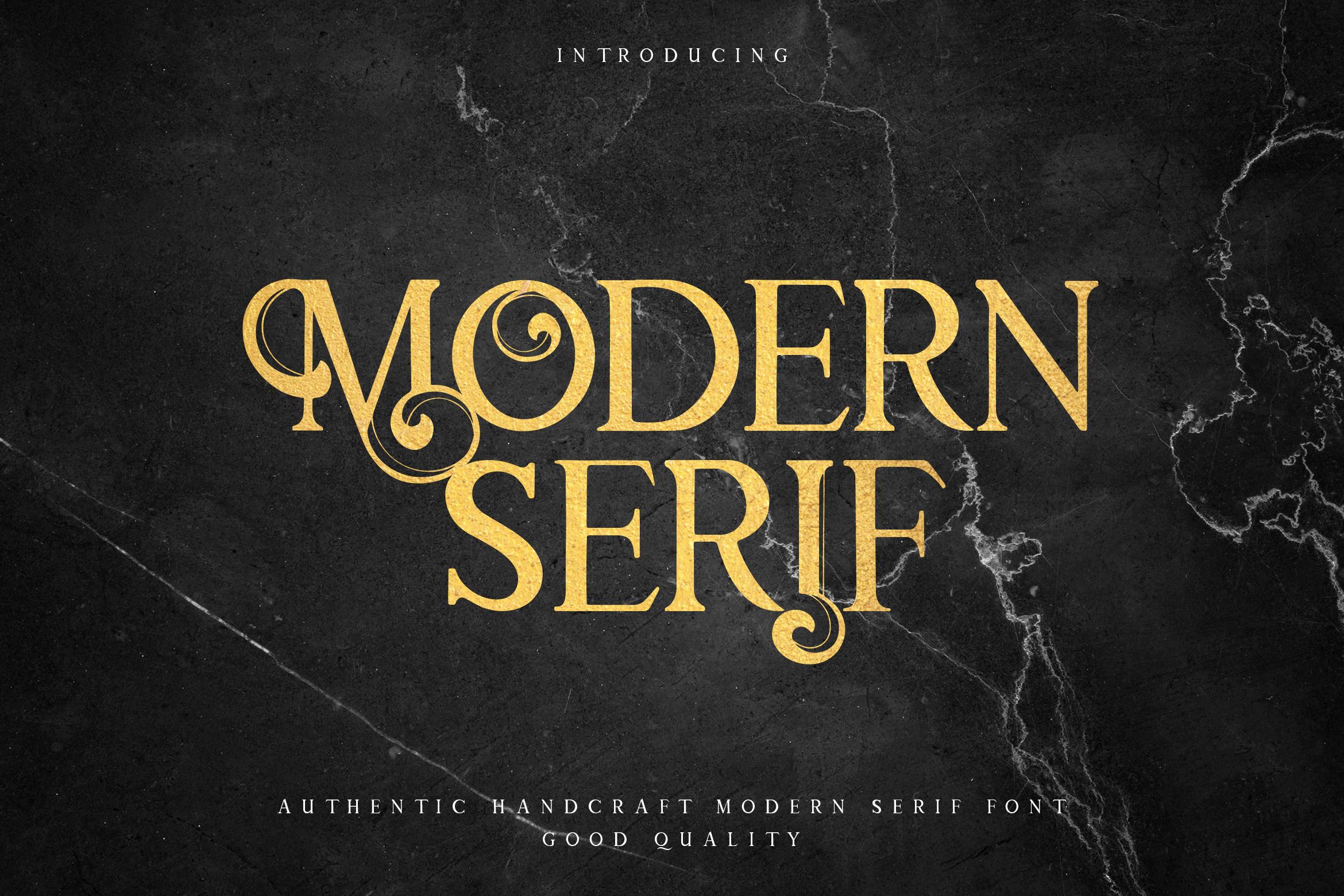 Modern Serif Font