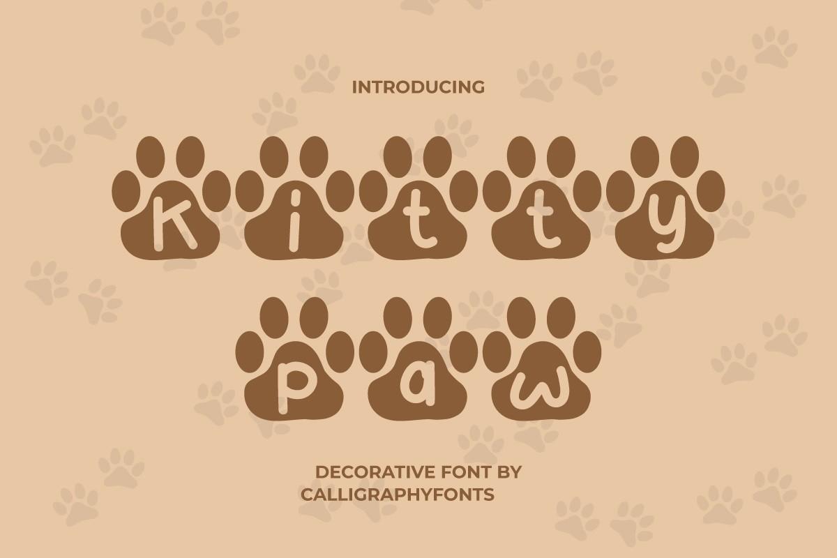 Kitty Paw Font