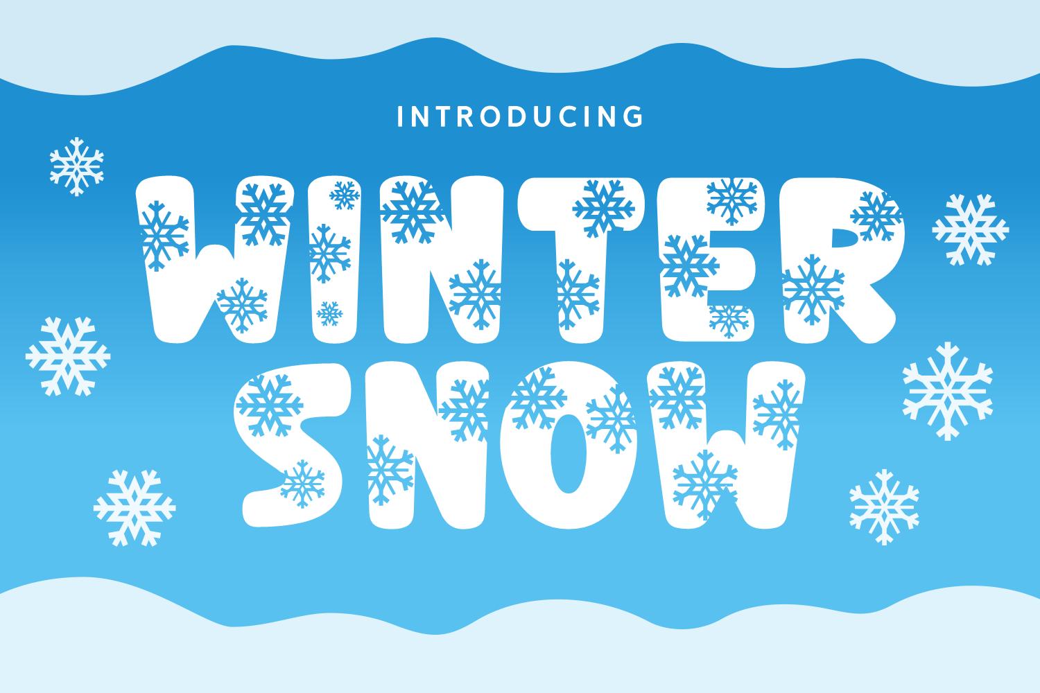 Winter Snow Font