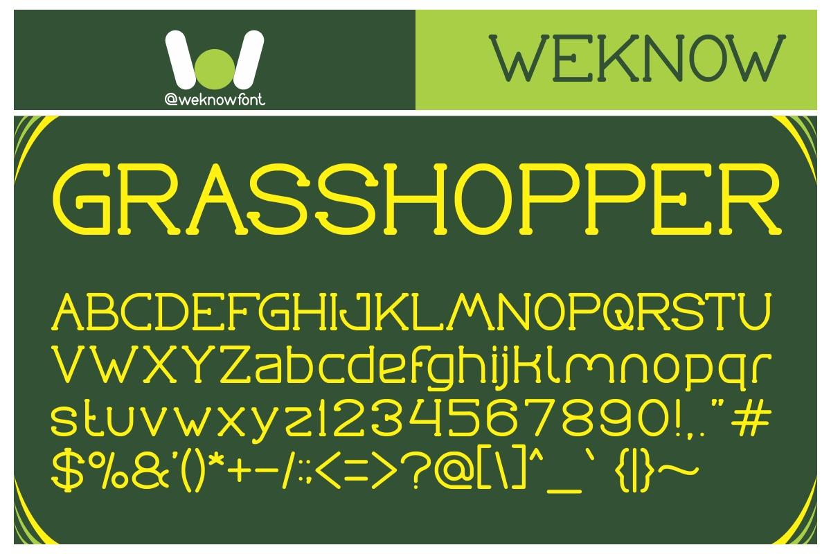 Grass Hopper Font