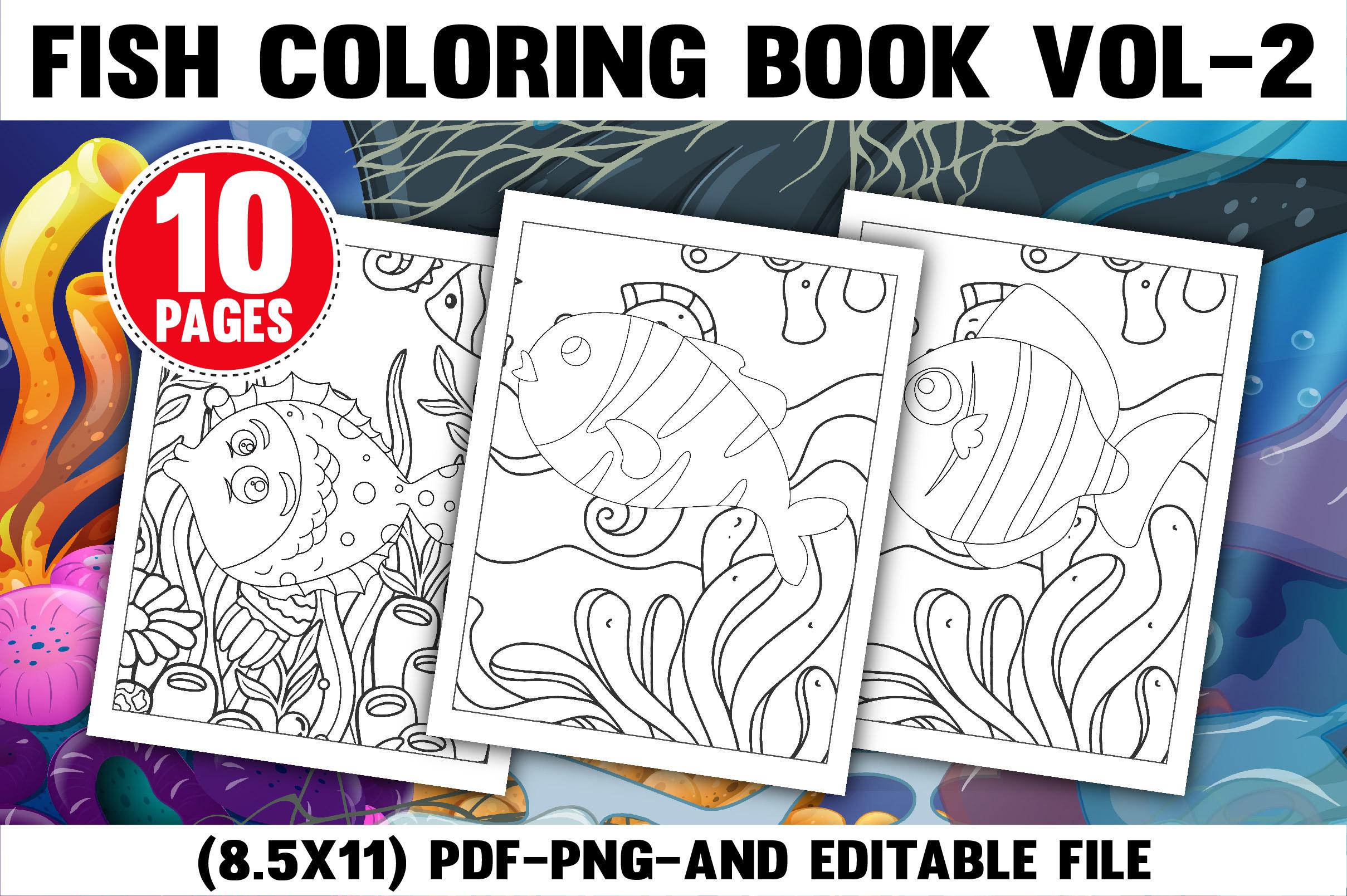 Fish Coloring Pages for Kids and Teens