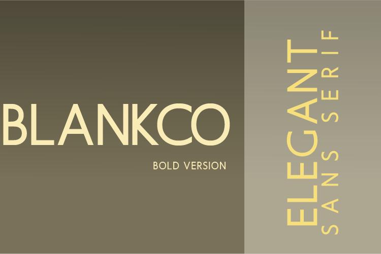 Blankco Bold Font