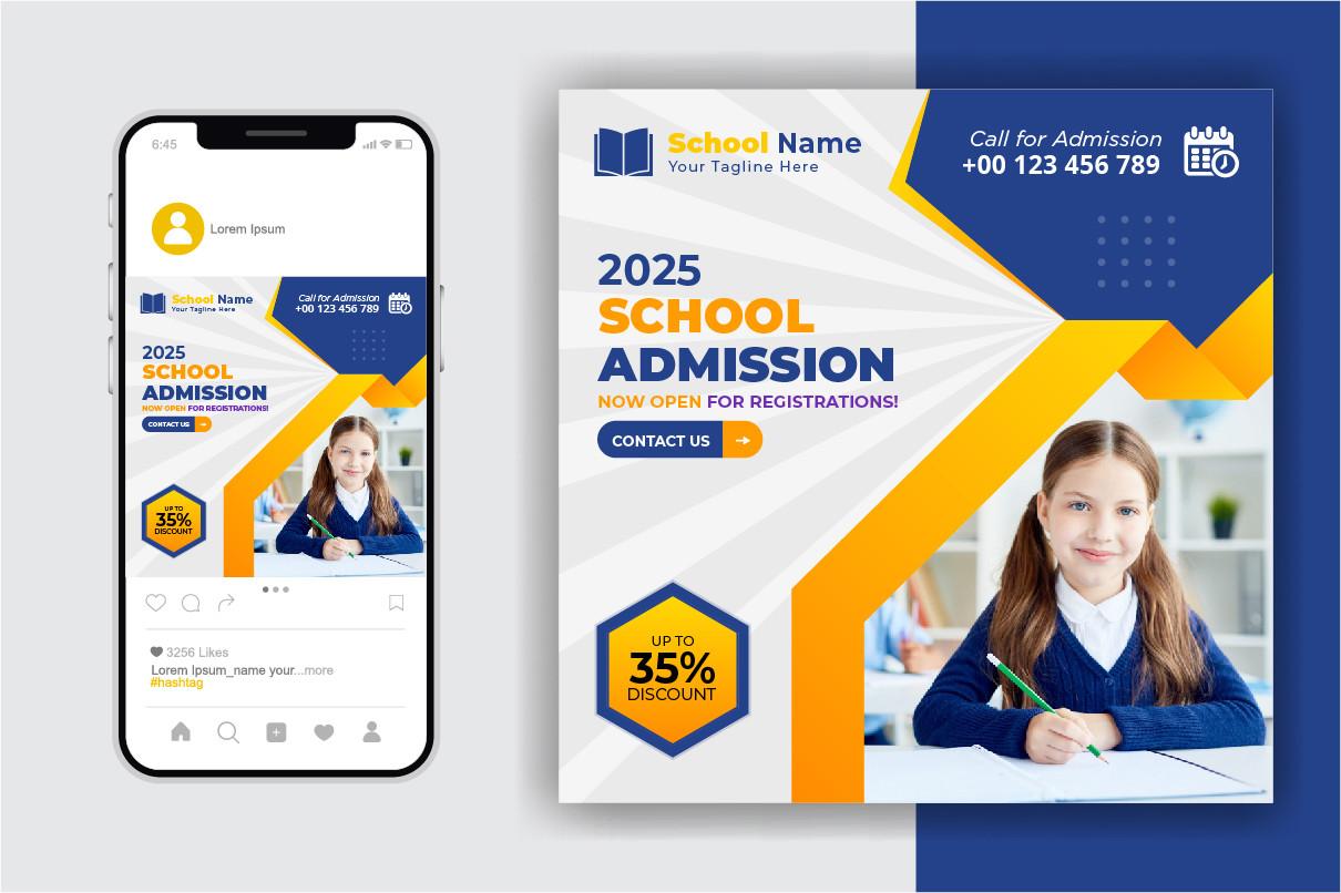 School Admission Social Media Template