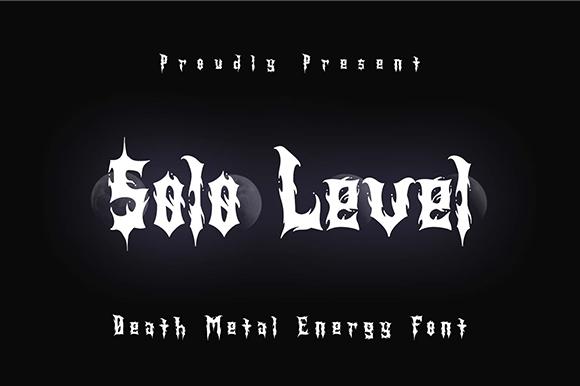 Solo Level Font