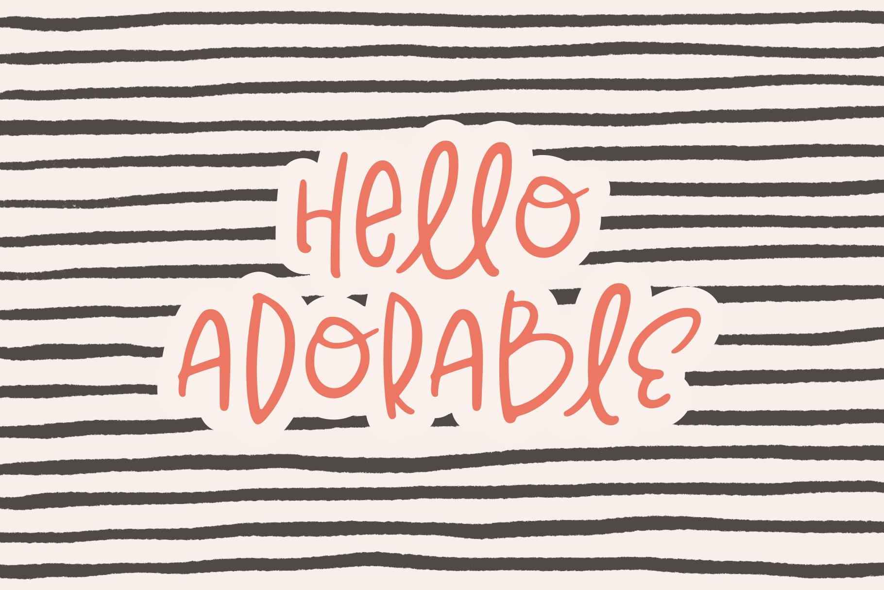 Hello Adorable Font