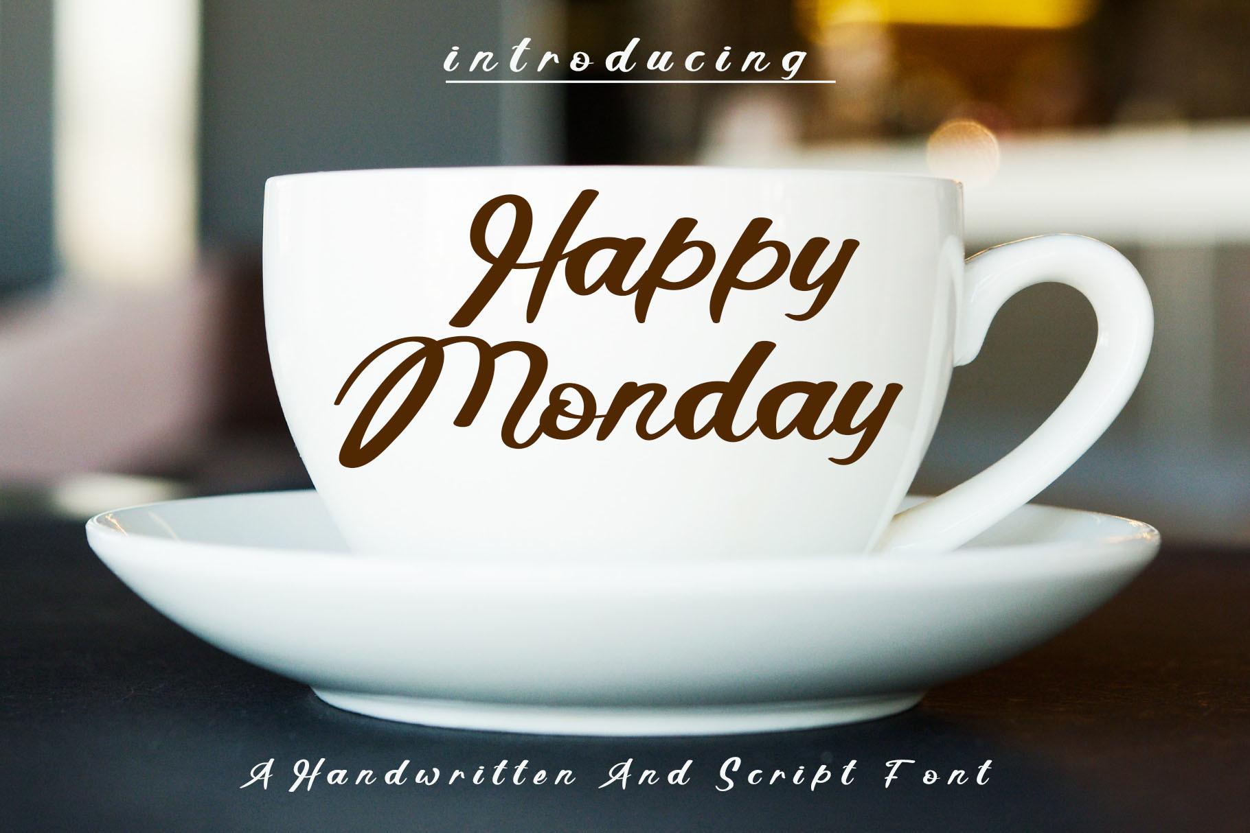 Happy Monday Font