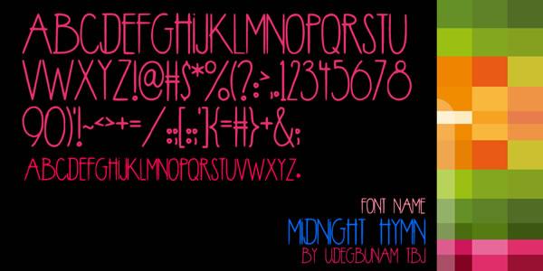 Midnight Hymn Font