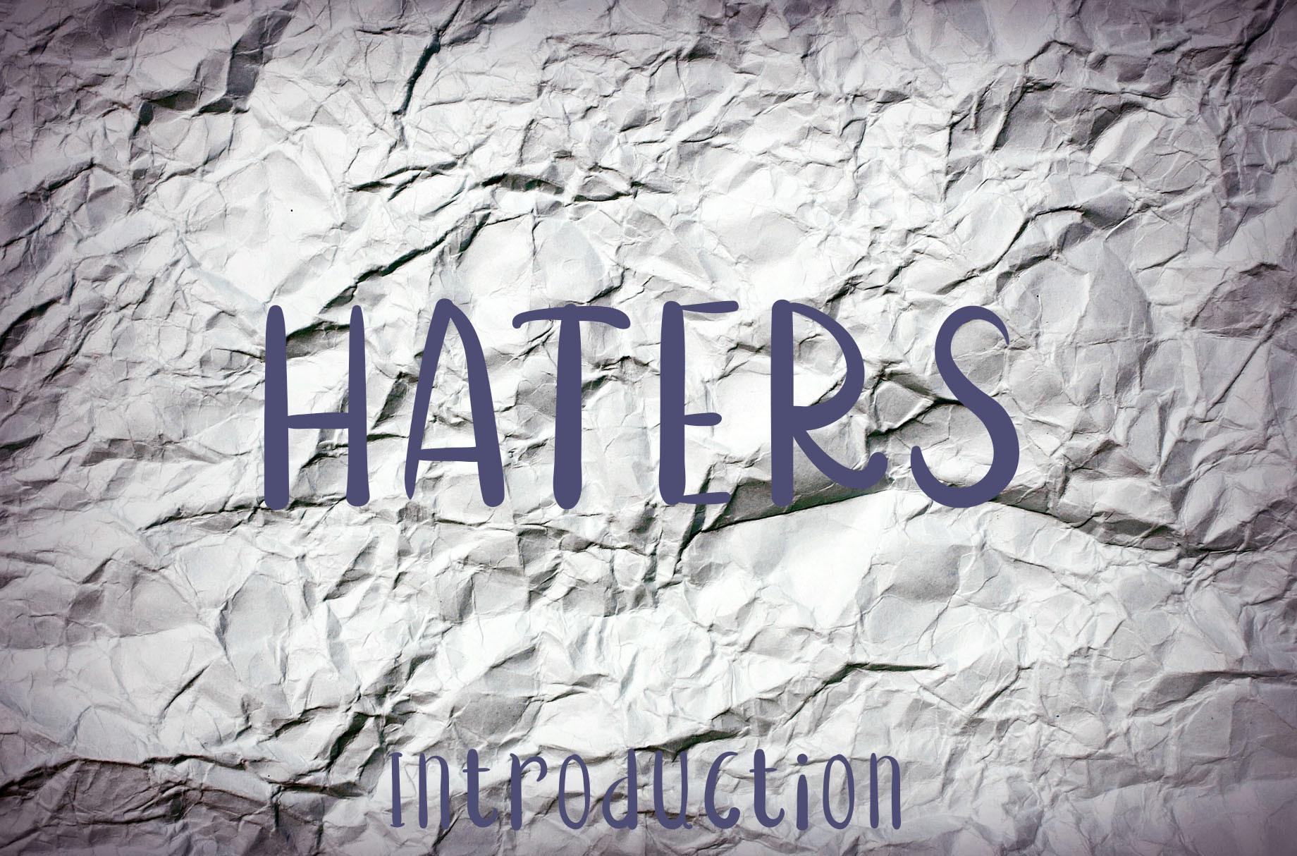 Haters Font