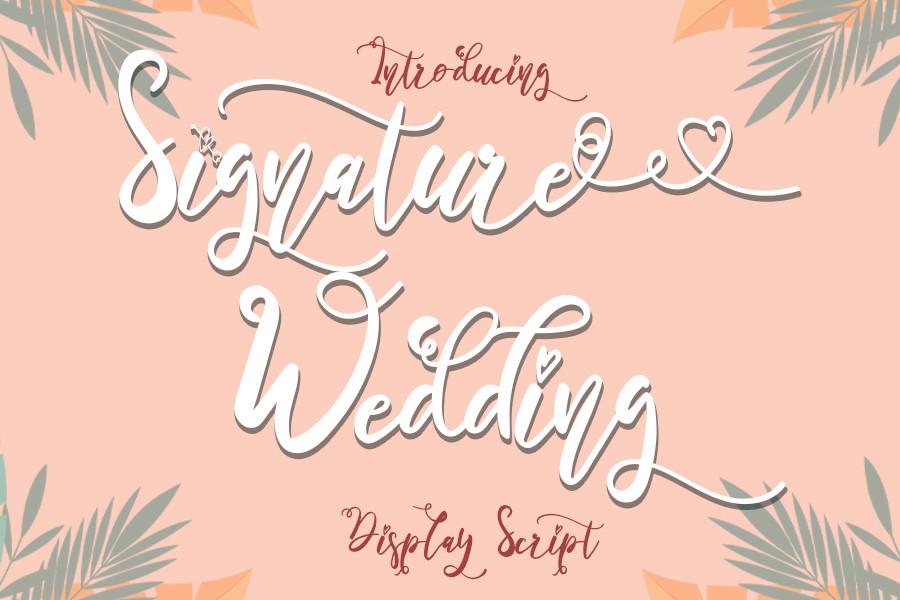 Signature Wedding Font