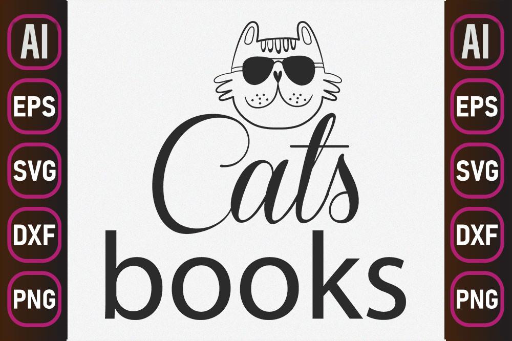 Cat Svg Design, Cats Books