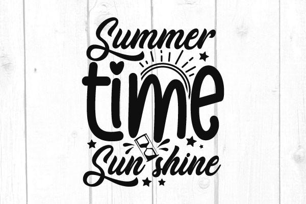 Summer Time Sun Shine Svg
